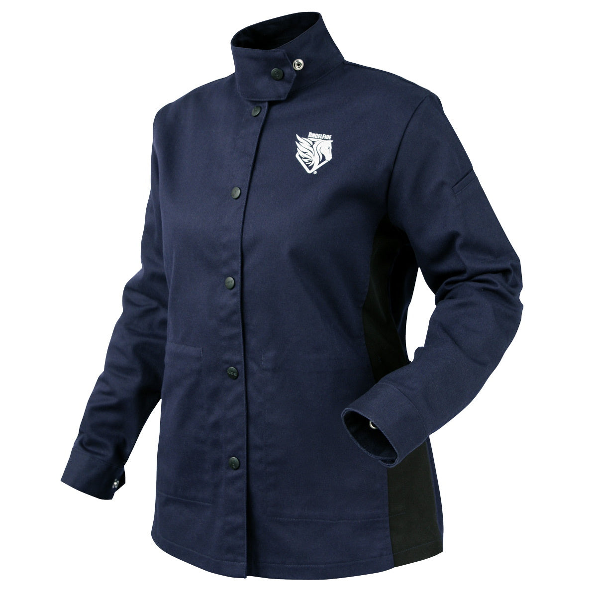 Revco Black Stallion AngelFire Women's 9oz Navy  Black FR Welding Jacket  for sale (JF1015-NB) Buy at Welding Supplies from IOC