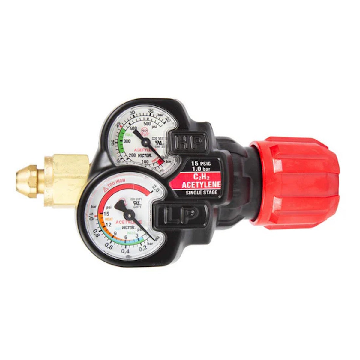 Victor Medium Duty Edge 2.0 Series ESS32 Acetylene Regulator (0781-3629)