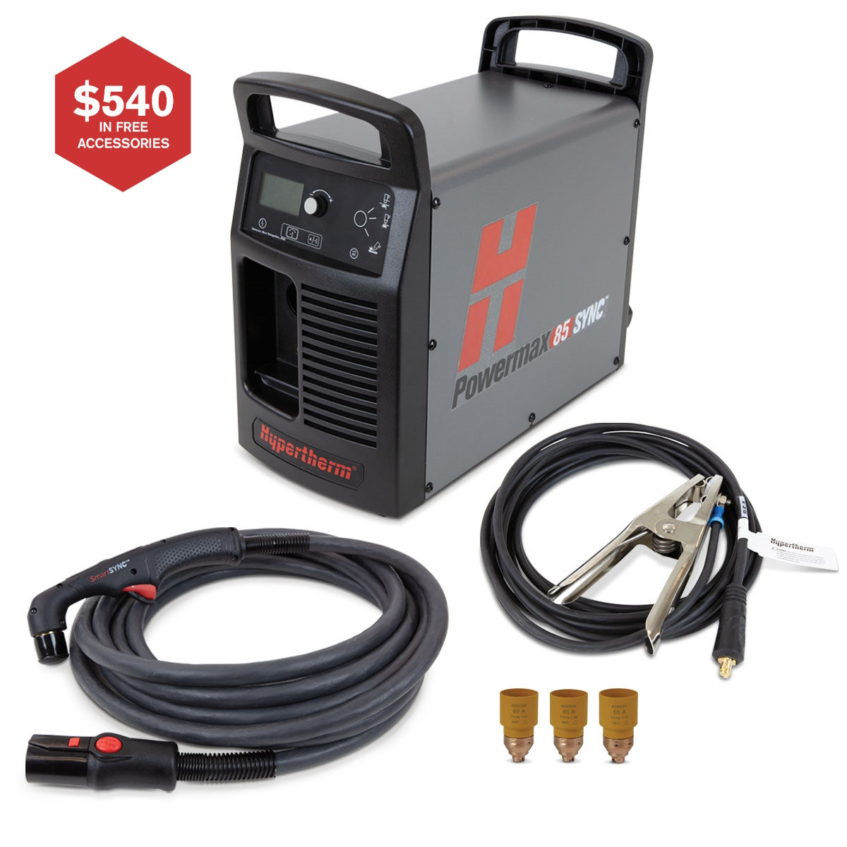 Hypertherm Powermax 85 Sync Plasma Cutter w/25ft Hand Torch (087183)