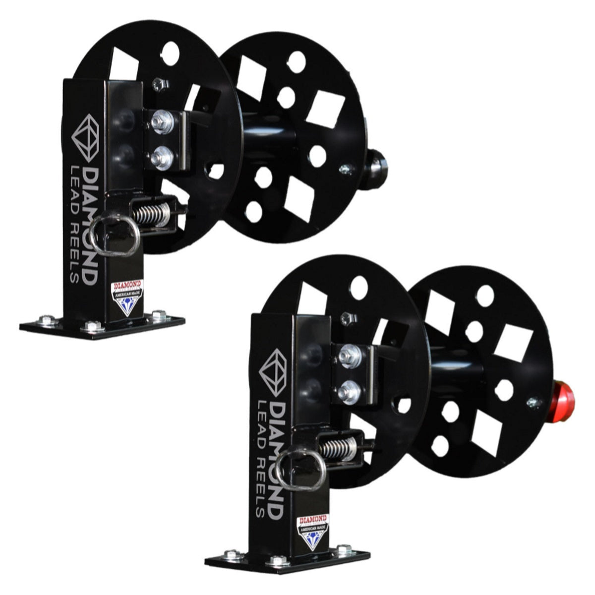 Diamond Lead Reels HD Fixed Base Pair of Single Reels (FBS-SETXXBLK)