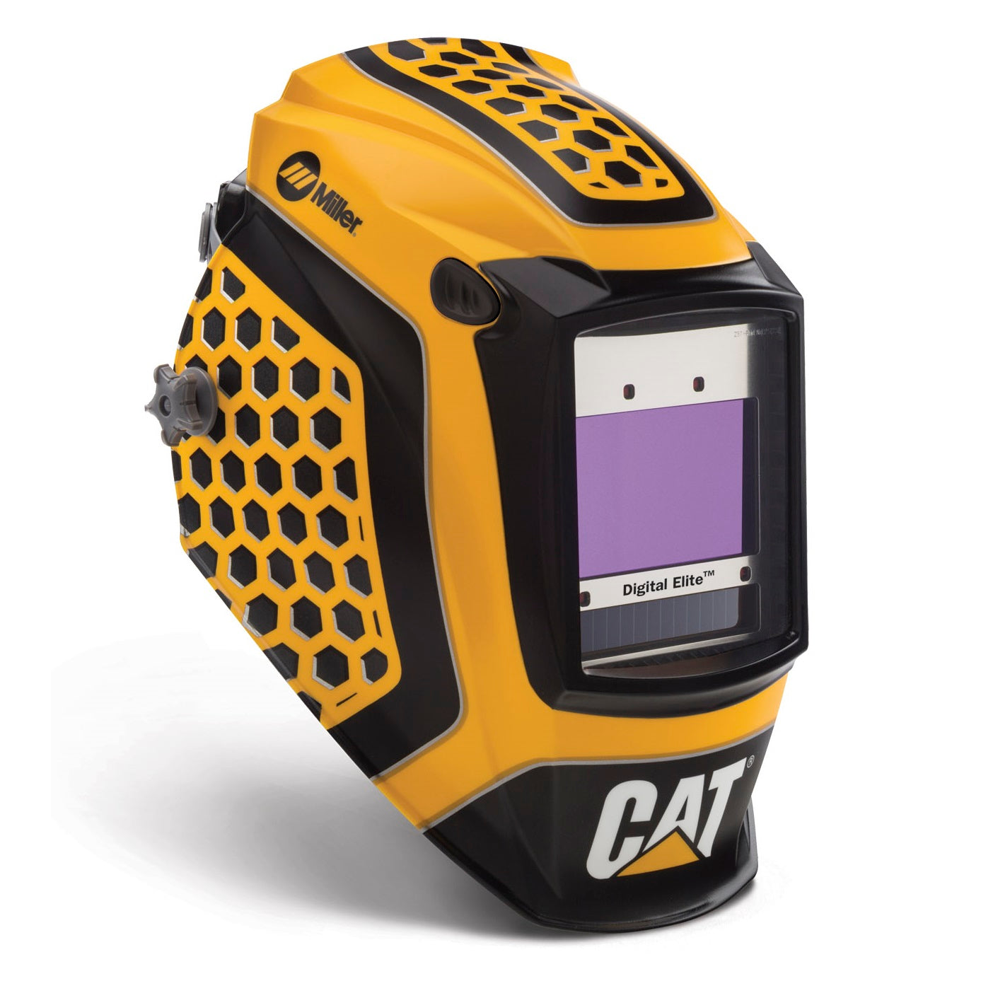 Miller Cat Edition 1 Digital Elite Auto Darkening Welding Helmet with ClearLight Lens (281006)