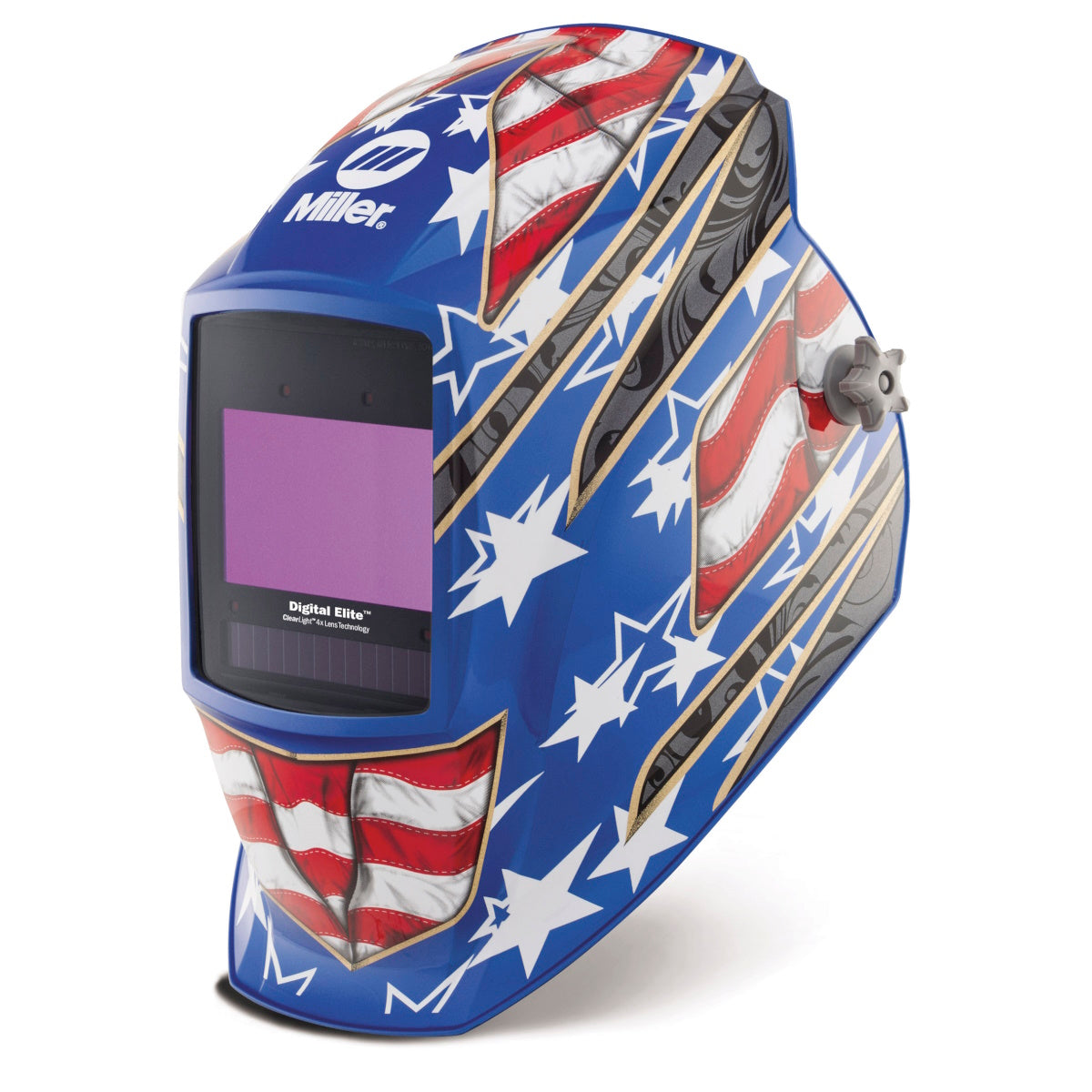 Miller Digital Elite Stars & Stripes III Welding Helmet w/ClearLight 4X Lens (296770)