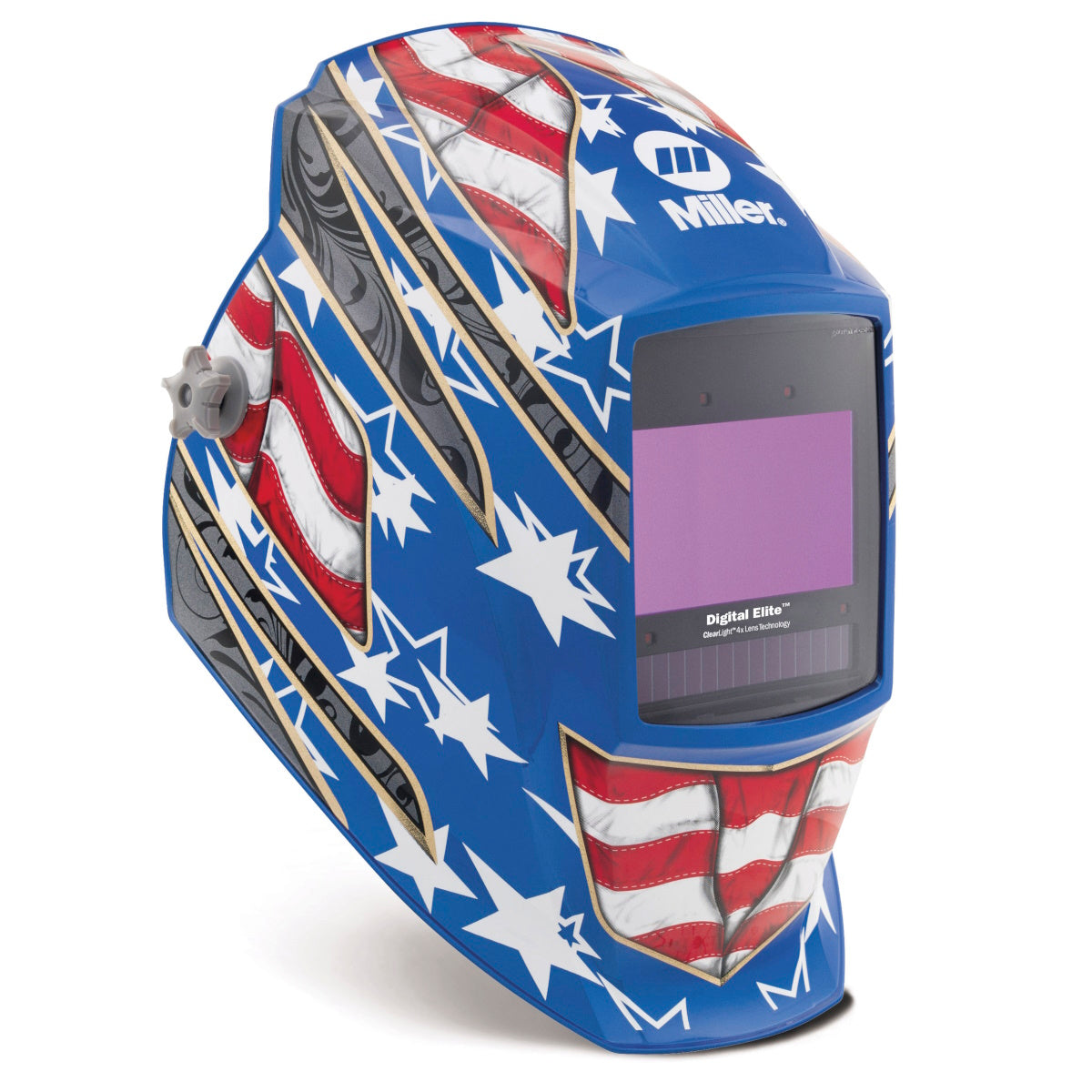 Miller Digital Elite Stars & Stripes III Welding Helmet w/ClearLight 4X Lens (296770)