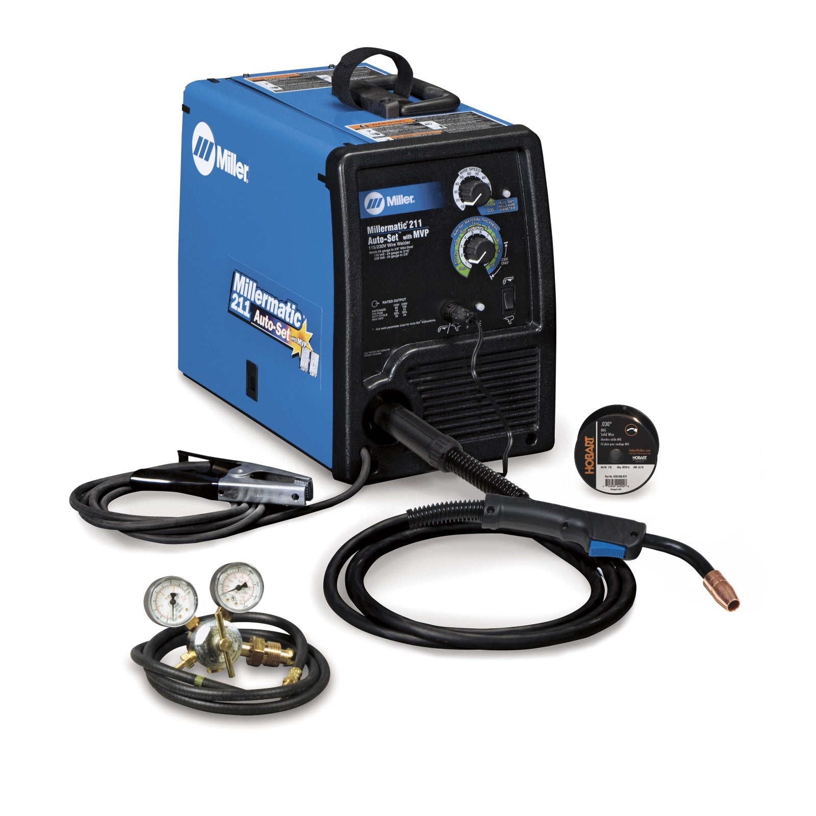 Miller Millermatic 211 MIG Welder Pkg with Auto-Set and Spool Gun (907422)