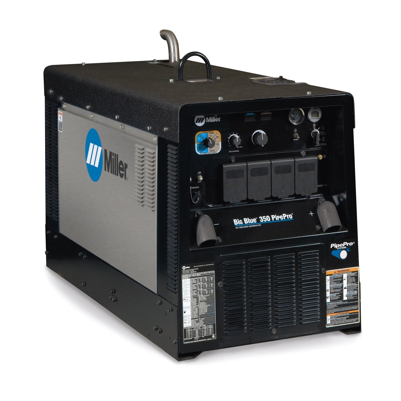 Miller Big Blue 350 PipePro CAT Turbo Welder/Generator with Stainless Steel Panels (907478001)