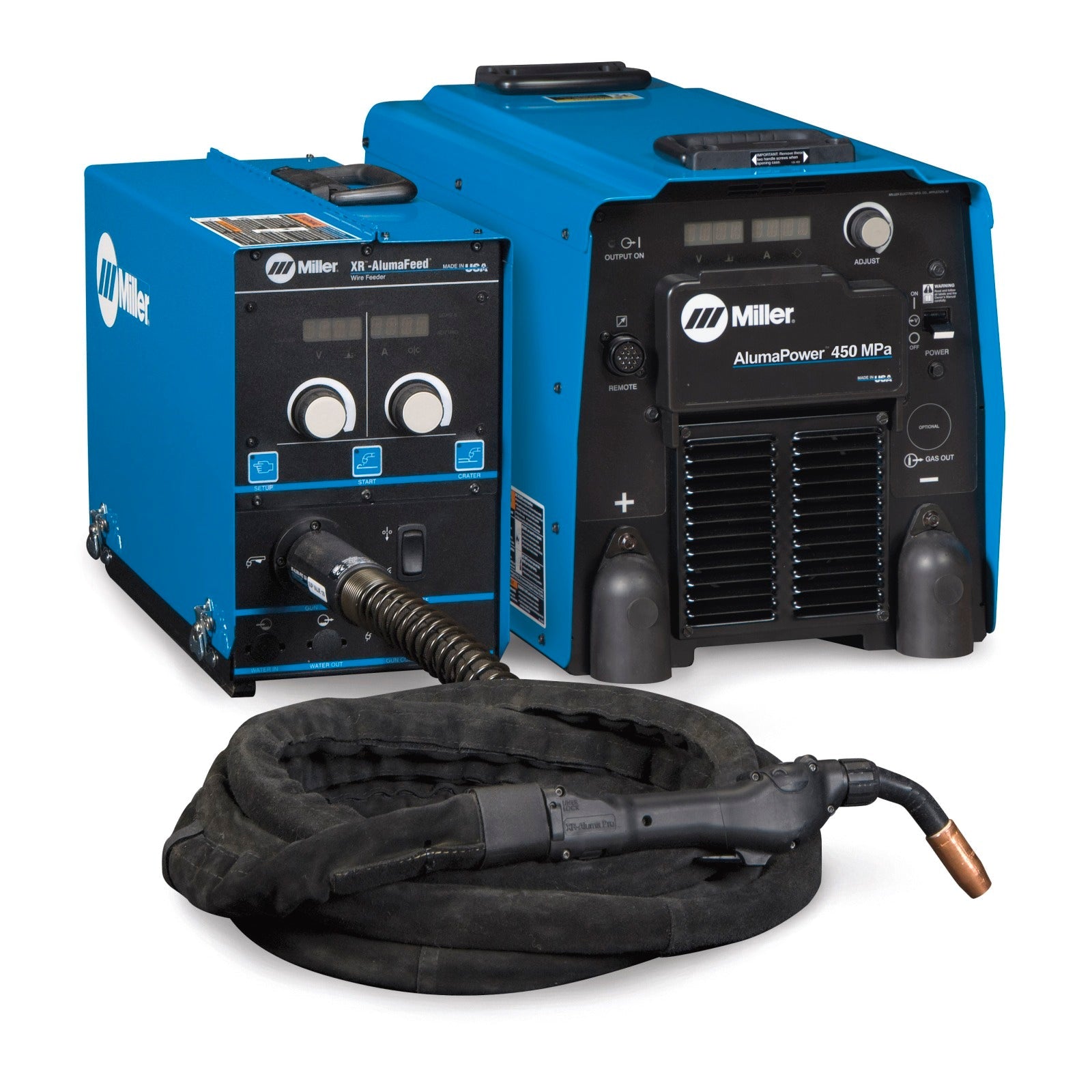 Miller AlumaPower 450 MPa MIG Welder with Feeder and 25-ft Gun (951460)