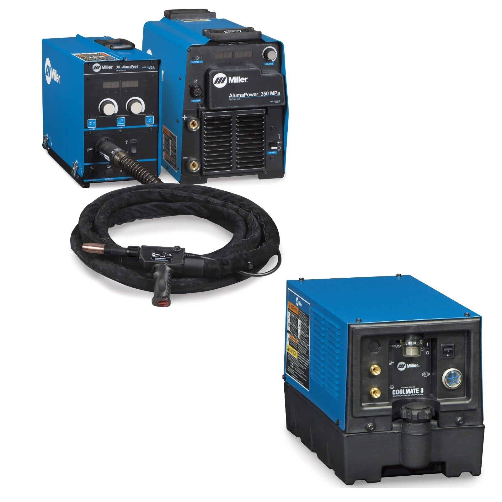 Miller AlumaPower 350 MPa MIG Welder with Aux Power, and Accessory Package (951554)