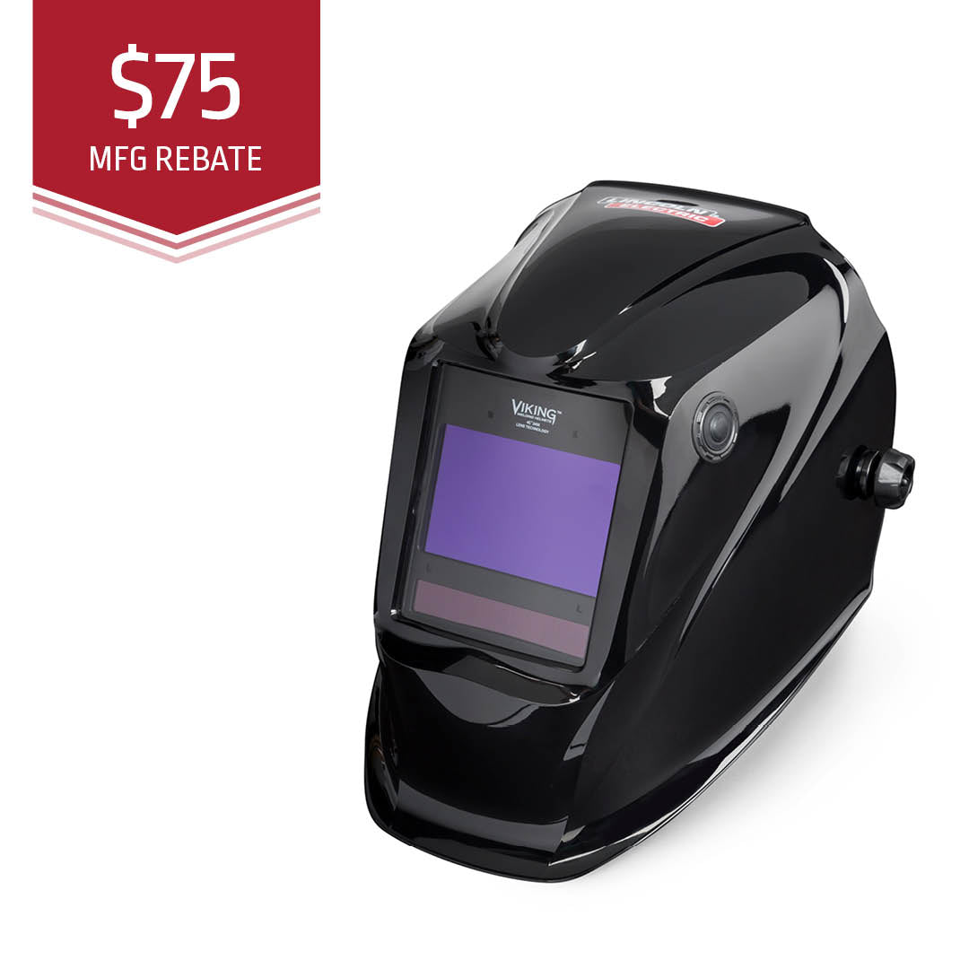 Lincoln Viking 2450 Series Black Auto Darkening Welding Helmet (K3028-4)