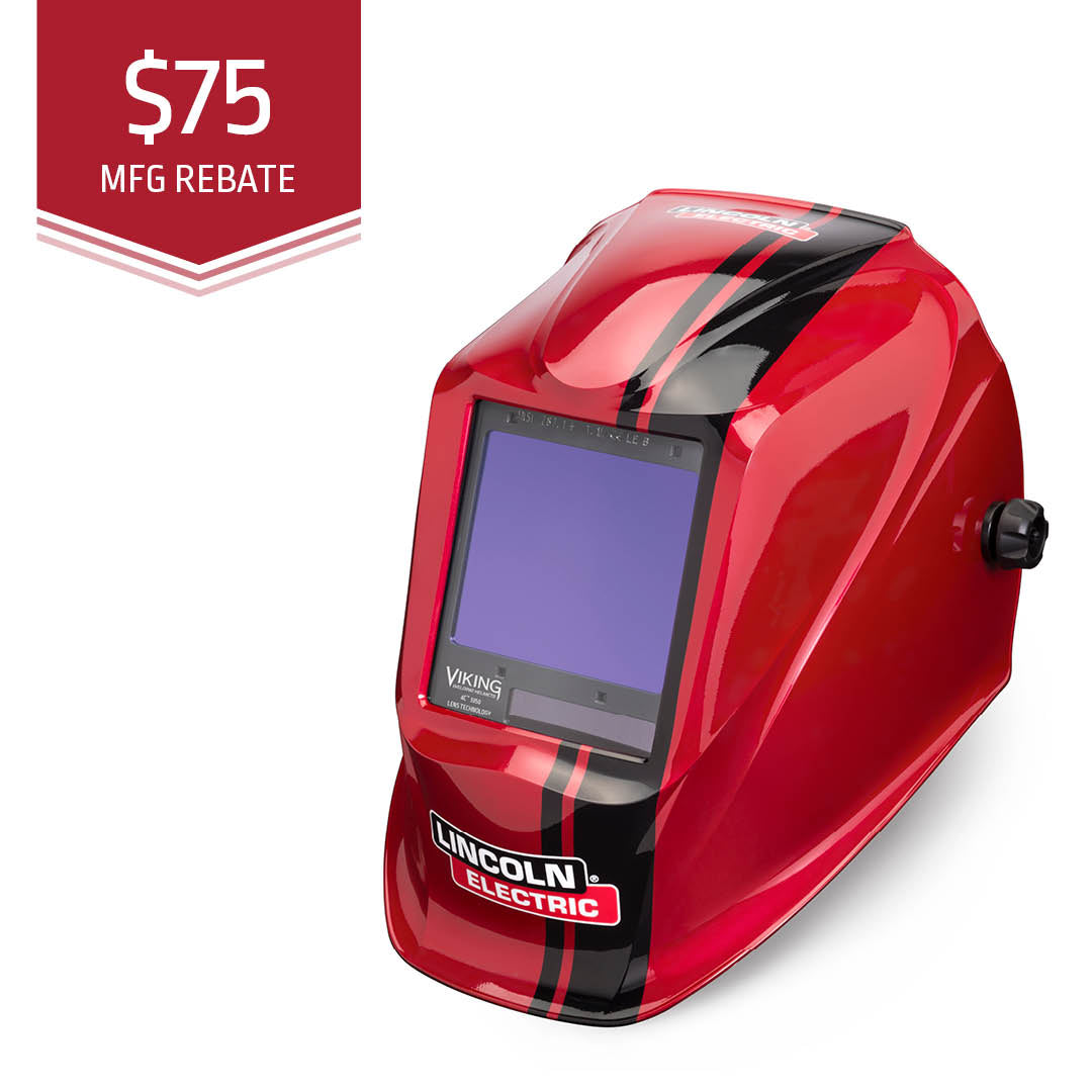 Lincoln Viking 3350 Code Red Welding Helmet (K4034-4)