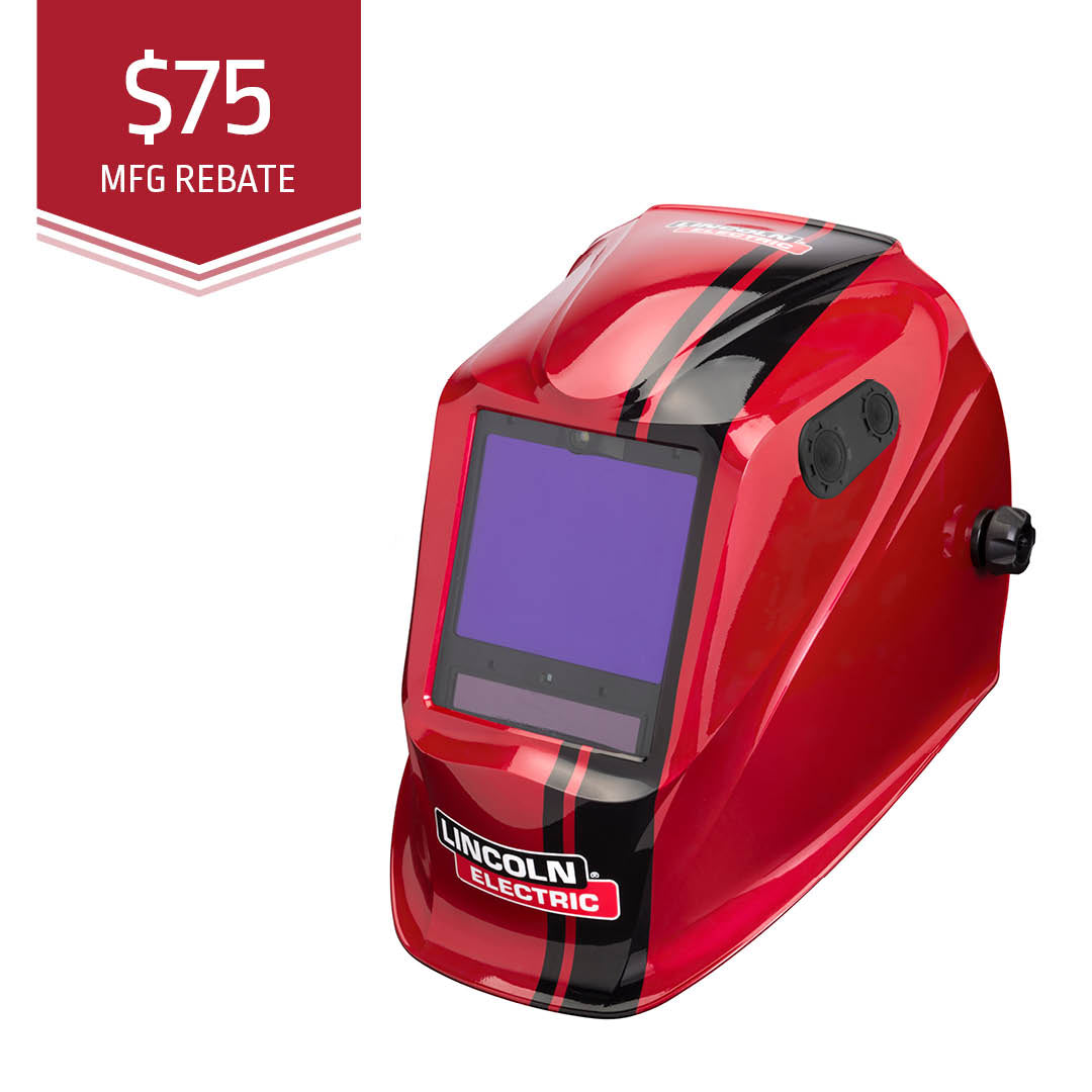 lincoln viking 3350 adv series code red welding helmet