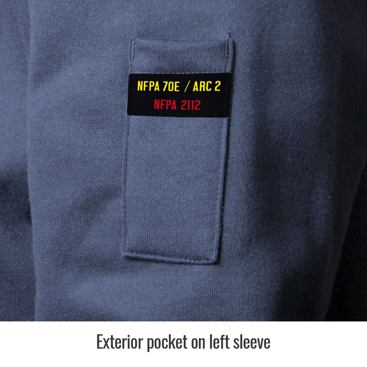 exterior jacket sleeve pocket