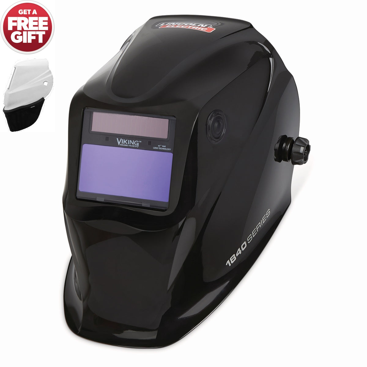 Lincoln Viking 1840 Series Black Auto Darkening Welding Helmet 4C Lens (K3023-4)