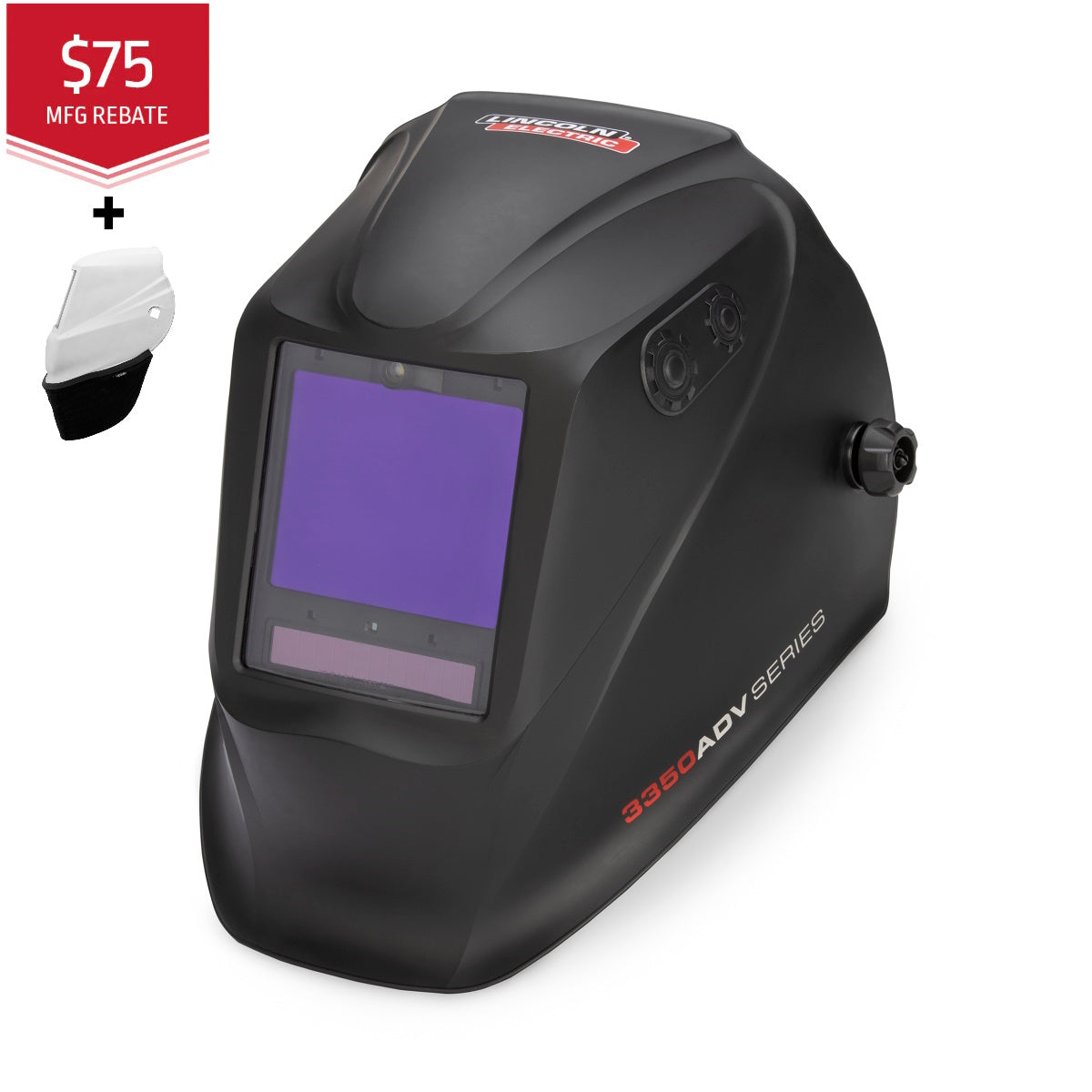 Lincoln Viking 3350 ADV Series Black Welding Helmet (K3034-5)