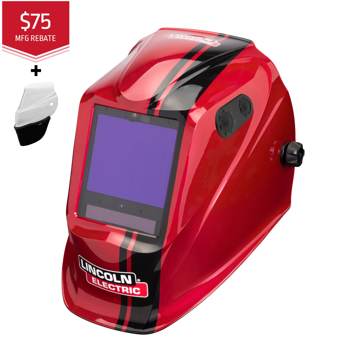 Lincoln Viking 3350 ADV Series Code Red Welding Helmet (K4034-5)