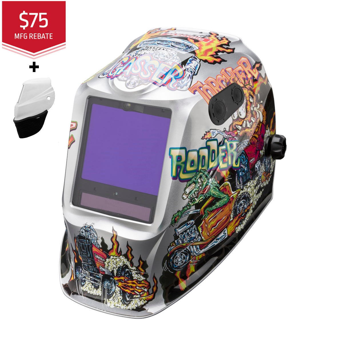 Lincoln Viking 3350 ADV Series Hot Rodders Welding Helmet (K4440-5)