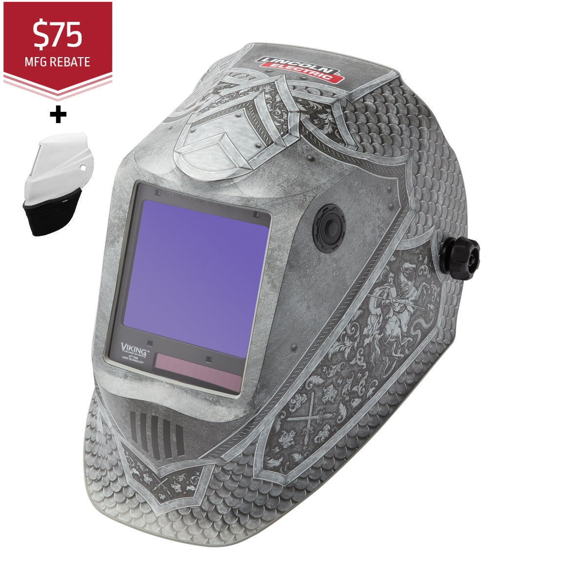 Lincoln Viking 3350 Series Medieval Auto Darkening Welding Helmet (K4671-4)