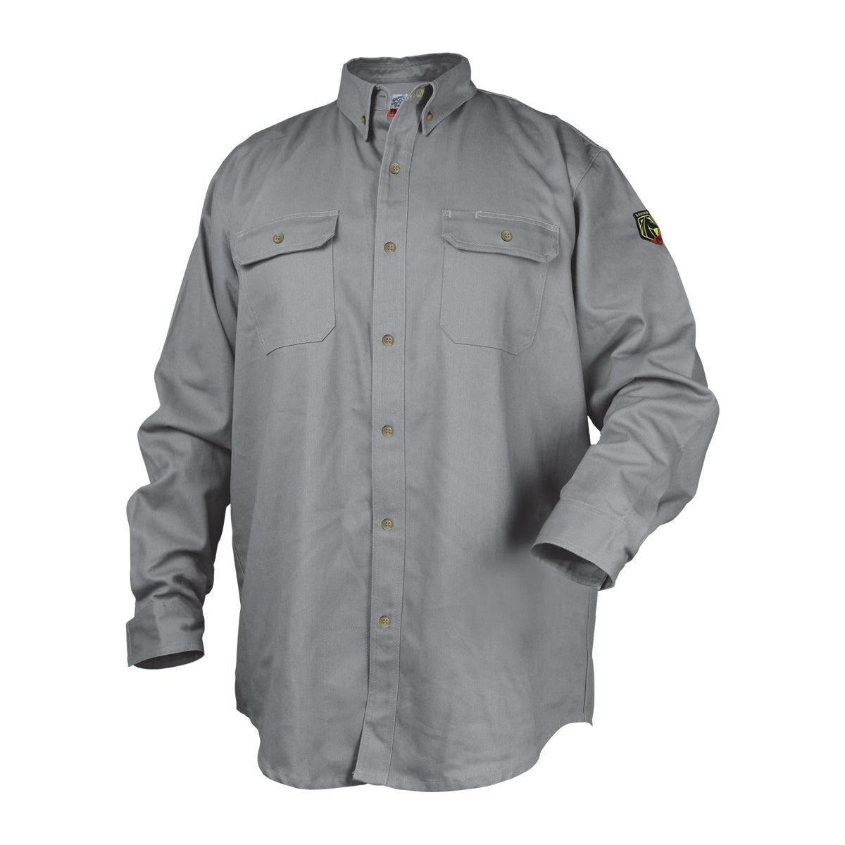 revco black stallion gray cotton work shirt