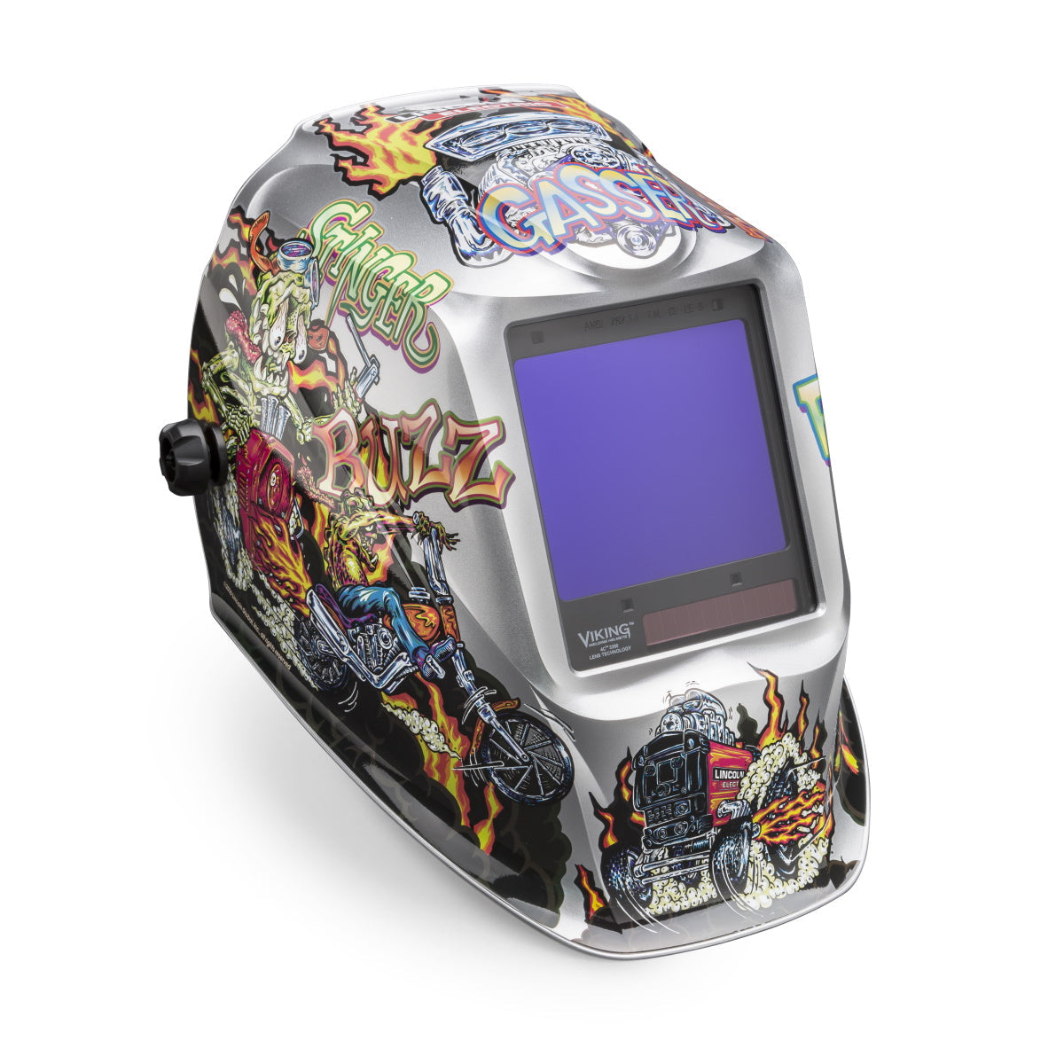 Lincoln Viking 3350 Series Hot Rodders Auto Darkening Welding Helmet  (K4440-4)