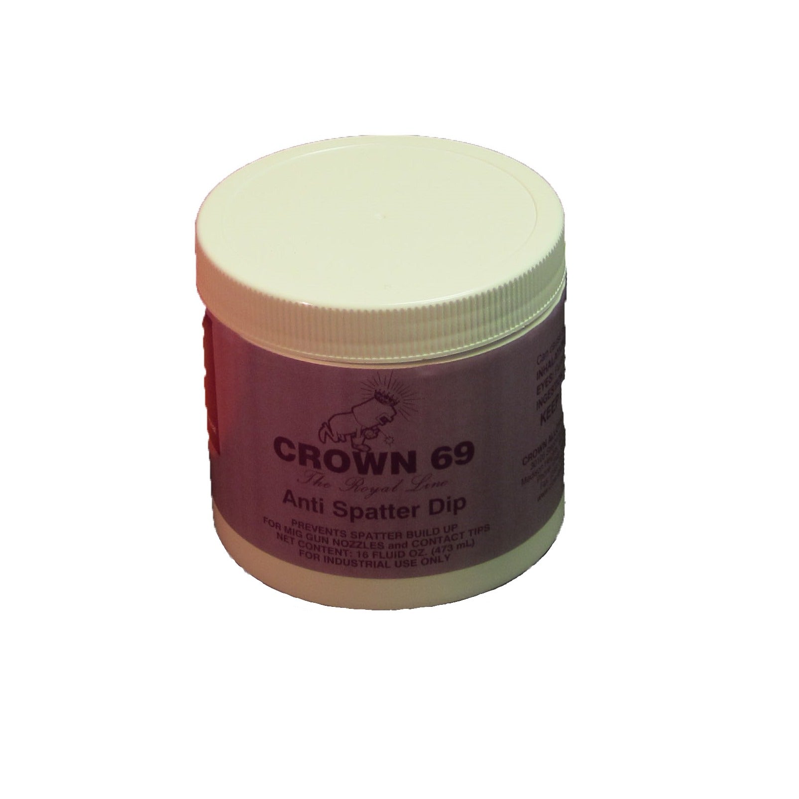 Crown Alloy 16oz "69" ANTISPATTER-DIP Nozzle Shield Anti-Spatter JEL 16 oz JAR (XD69/C)